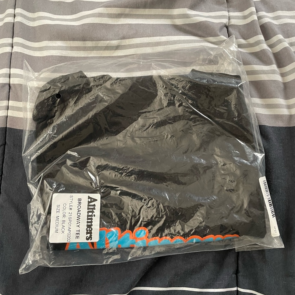 Alltimers Broadway Logo T new in package never worn MEDIUM